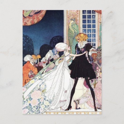 Carte Postale Kay Nielsen - En poudre et en crinoline (Devant)