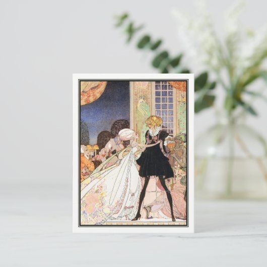 Carte Postale Kay Nielsen - En poudre et en crinoline (Debout devant)