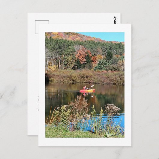 Carte Postale Kayak (Devant / Derrière)