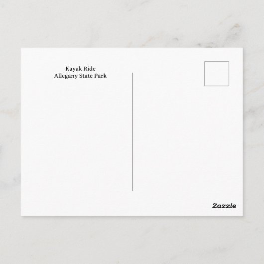 Carte Postale Kayak (Dos)