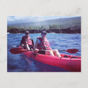 Carte Postale Kayak à Kona Hawaii
