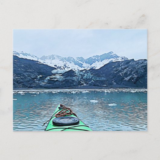 Carte postale Kayak Alaska (Devant)