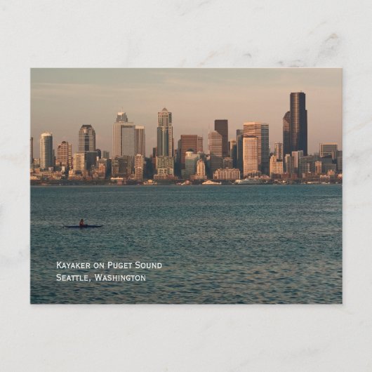 Carte postale Kayak at Seattle Sunset (Devant)
