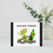 Carte Postale Kayak Chick Designs & Things (Debout devant)