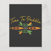 Carte Postale Kayak Paddle Time Paddle Paddle Boat Lover (Devant)
