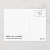 Carte Postale Kayak Petroglyph (Dos)