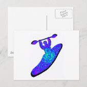 Carte Postale Kayak We CRAZY (Devant / Derrière)