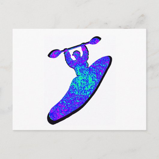 Carte Postale Kayak We CRAZY (Devant)