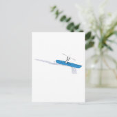 Carte Postale Kayaker sur l'eau (Debout devant)