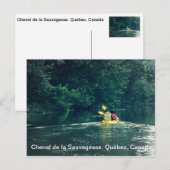 Carte Postale Kayakers en Québec, Canada (Devant / Derrière)