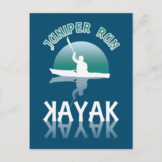 Carte Postale Kayaking Juniper Run - Kayak (Devant)