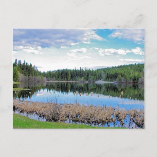 Carte Postale Kayaking Marshall Lake - Limite de la Colombie-Bri (Devant)