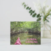 Carte Postale Kayaking Through the Mangroves Florida Adventure (Debout devant)