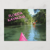Carte Postale Kayaking Weeki Wachee Printemps Floride Aventure (Devant)