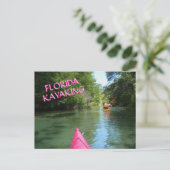 Carte Postale Kayaking Weeki Wachee Printemps Floride Aventure (Debout devant)