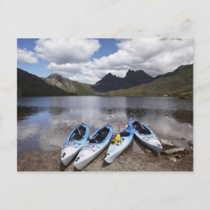 Carte Postale Kayaks, Cradle Mountain et Dove Lake, Cradle
