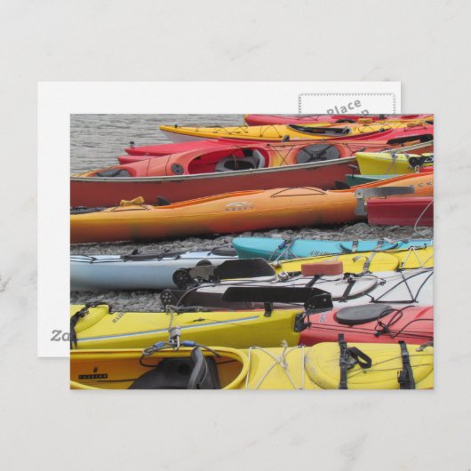 Carte Postale Kayaks en Alaska (Devant / Derrière)