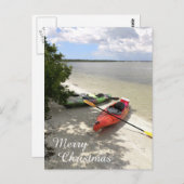 Carte Postale Kayak's on the Beach, Kayak Christmas (Devant / Derrière)