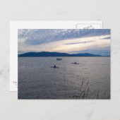 CARTE POSTALE KAYAKS SUR BELLINGHAM BAY (Devant / Derrière)