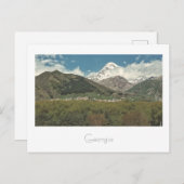 Carte postale Kazbegi Georgia Church Mountain Land (Devant / Derrière)