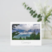 Carte Postale Kazbegi Georgia Gergeti Caucuses Montagnes (Debout devant)