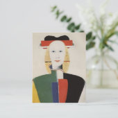 Carte Postale Kazimir Malevich - Fille avec un peigne dans ses c (Debout devant)