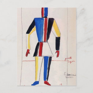 Carte Postale Kazimir Malevich - L'athlète du futur