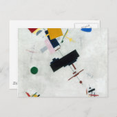 Carte Postale Kazimir Malevich - Suprématisme (Devant / Derrière)