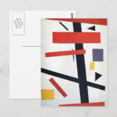 Carte Postale Kazimir Malevich - Suprématisme (Devant / Derrière)