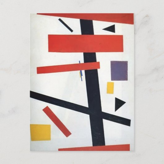 Carte Postale Kazimir Malevich - Suprématisme (Devant)