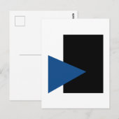 Carte Postale Kazimir Malevich Triangle Bleu Et Rectangle Noir (Devant / Derrière)