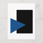 Carte Postale Kazimir Malevich Triangle Bleu Et Rectangle Noir (Devant)