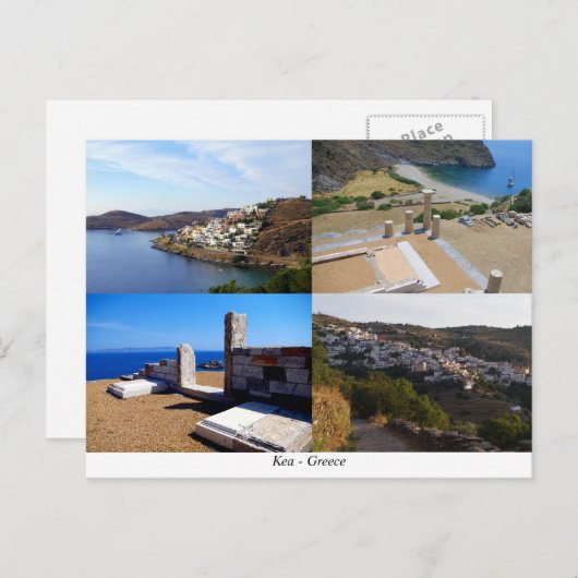 Carte Postale Kea - Grèce (Devant / Derrière)