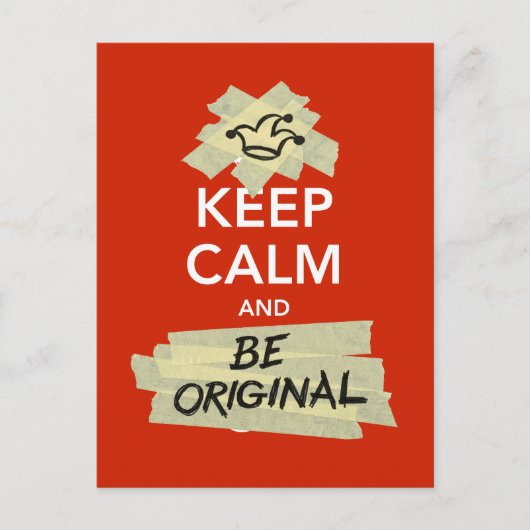 Carte Postale Keep Calm and Be Original (Devant)