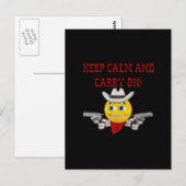 Carte Postale Keep Calm and Carry (Devant / Derrière)