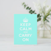 Carte Postale keep calm and carry on original (Debout devant)