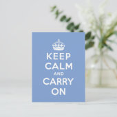 Carte Postale keep calm and carry on original (Debout devant)