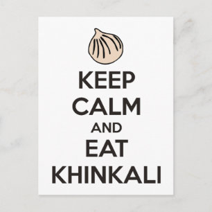 Carte Postale Keep calm and eat khinkali