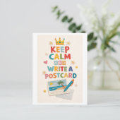Carte Postale "Keep Calm and Write a Postcard" (Debout devant)