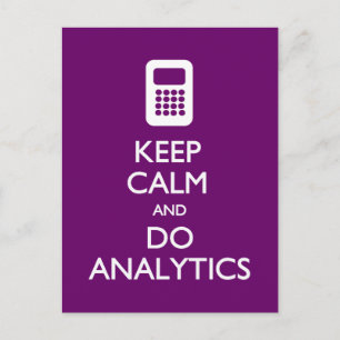 Carte postale Keep Calm Do Analytics