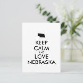 Carte Postale KEEP CALM et LOVE NEBRASKA (Debout devant)