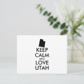 Carte Postale KEEP CALM et LOVE UTAH (Debout devant)