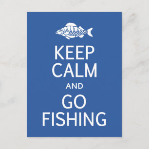 Carte postale Keep Calm & Go Fishing