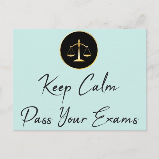 Carte Postale Keep calm. Passer vos examens (Devant)