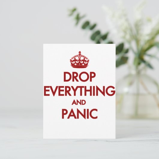 Carte Postale Keep calm? Pfft ! (Debout devant)