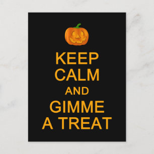 Carte Postale Keep Clam & Gimme A Treat postcard, customize