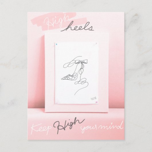 Carte Postale Keep High heels (Devant)