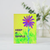Carte postale Keep It Simple (Debout devant)