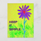 Carte postale Keep It Simple (Devant)
