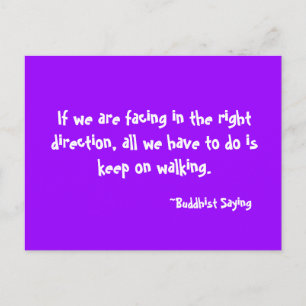 Carte Postale Keep on Walking Postcard